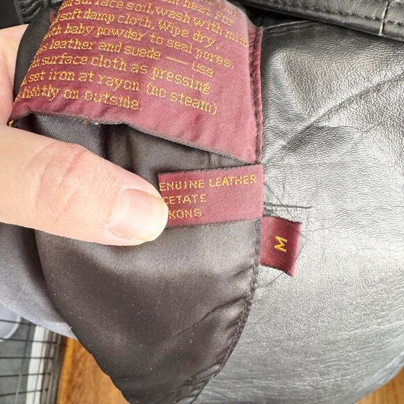 Vintage Etienne Aigner 100% Leather Trenchcoat Long Belted Black Size Medium M - Picture 12 of 16